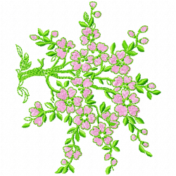 Flowers And Tree Embroidery Design 8 Flowers And Tree Embroidery Design 8